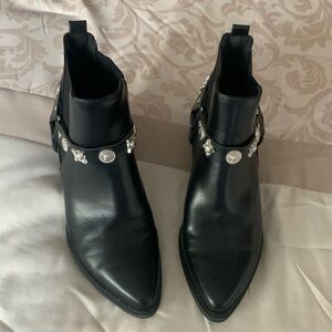 Forever 21 Short Boots with Silver detailing